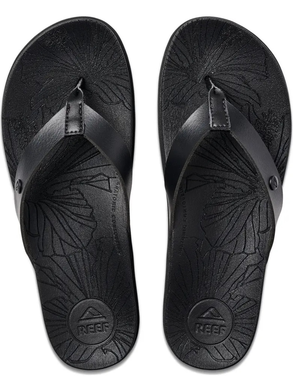 NWT Women’s Reef Cushion Porto Cruz Flip Flop in Black Night